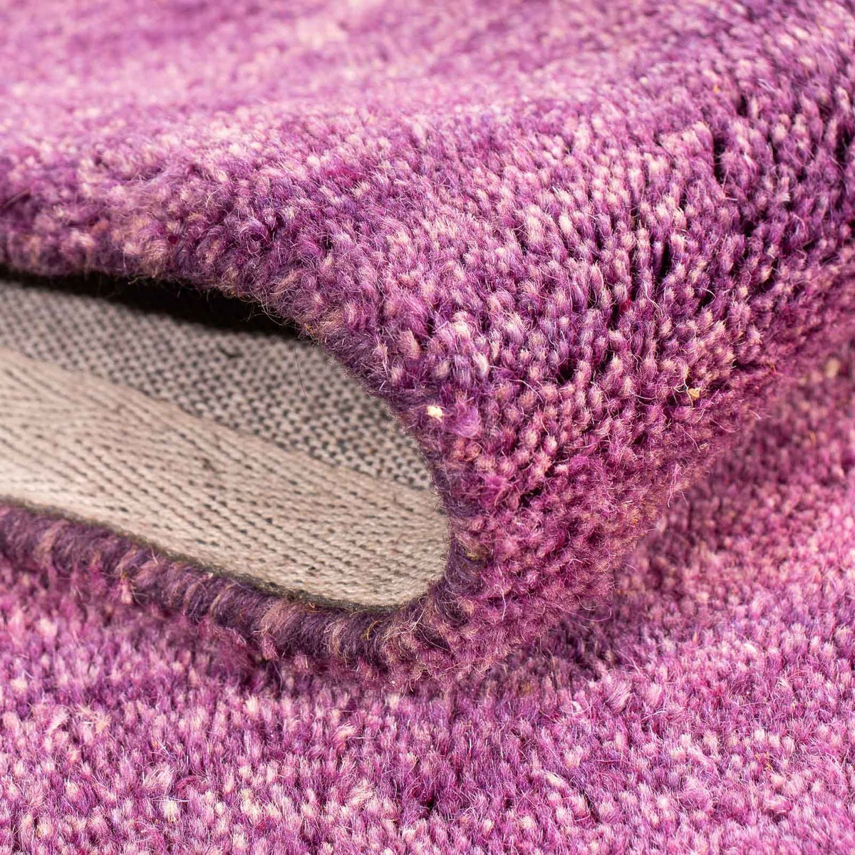 Dywan wełniany - 193 x 140 cm - fioletowy