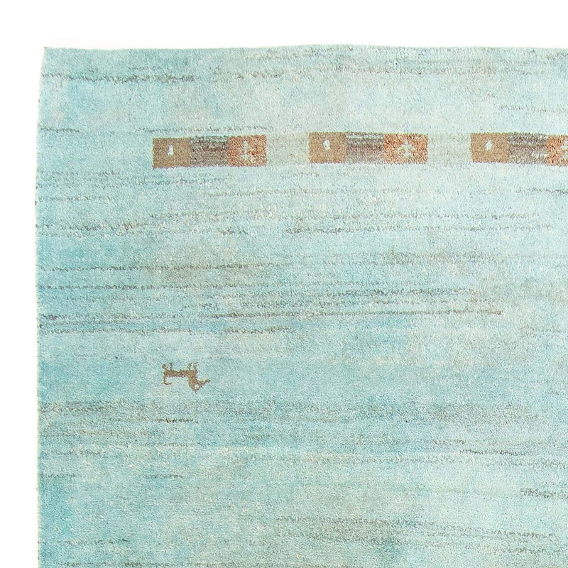 Dywan Gabbeh - Indus - 237 x 170 cm - jasnoniebieski