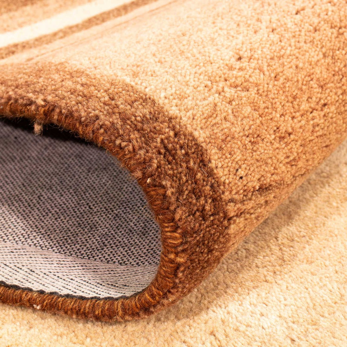 Dywan wełniany - 195 x 138 cm - fioletowy