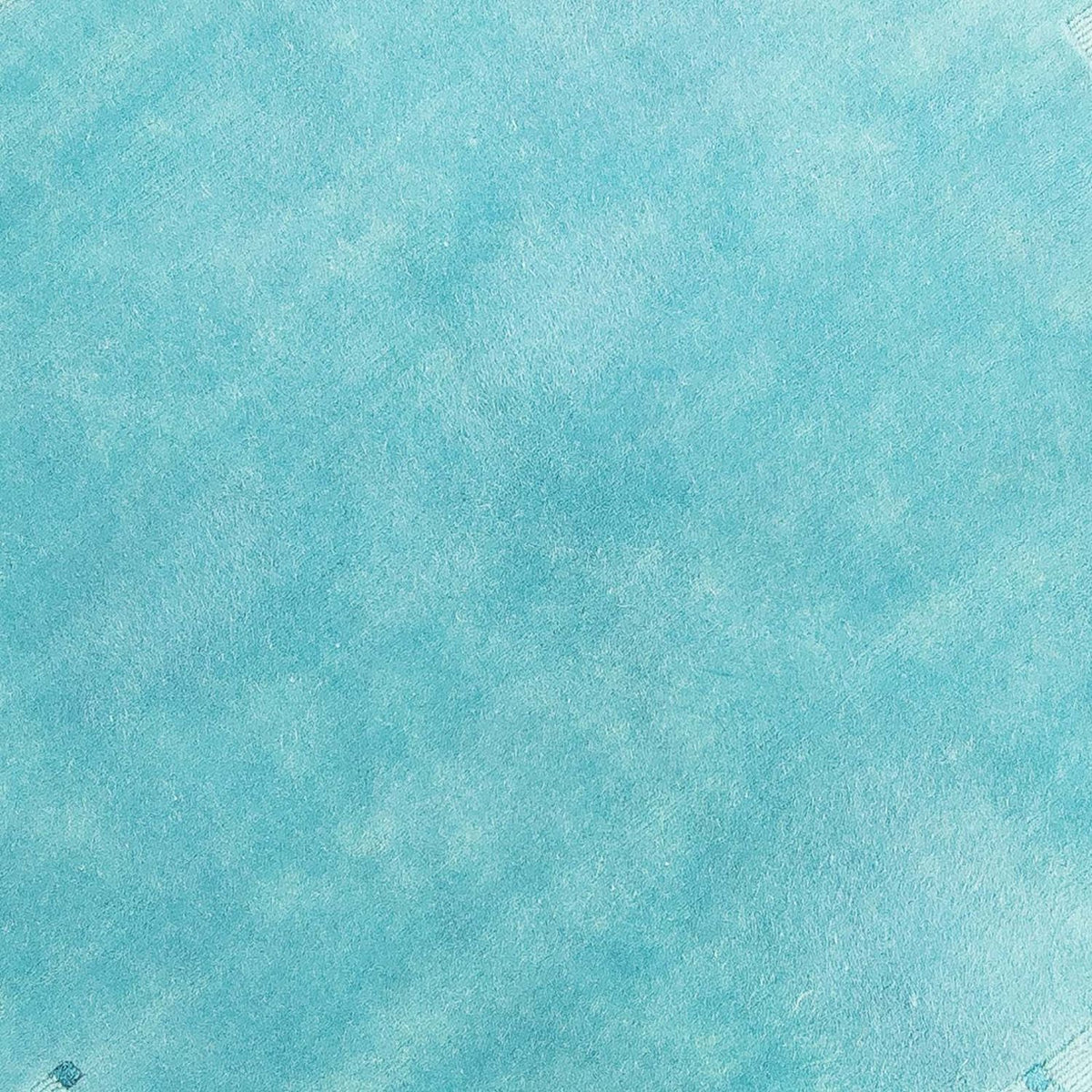 Dywan z Nepalu okrągły  - 151 x 151 cm - jasnoniebieski