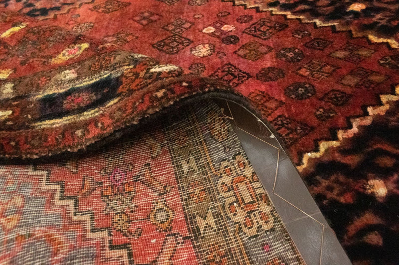 Dywan perski - Bijar - 206 x 135 cm - pomarańczowy