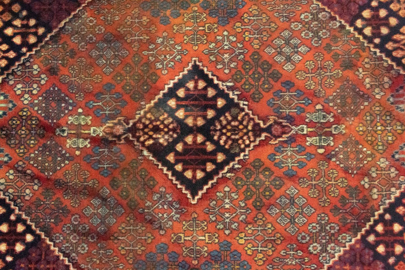 Perski dywan - Nomadyczny - 150 x 103 cm - pomarańczowy