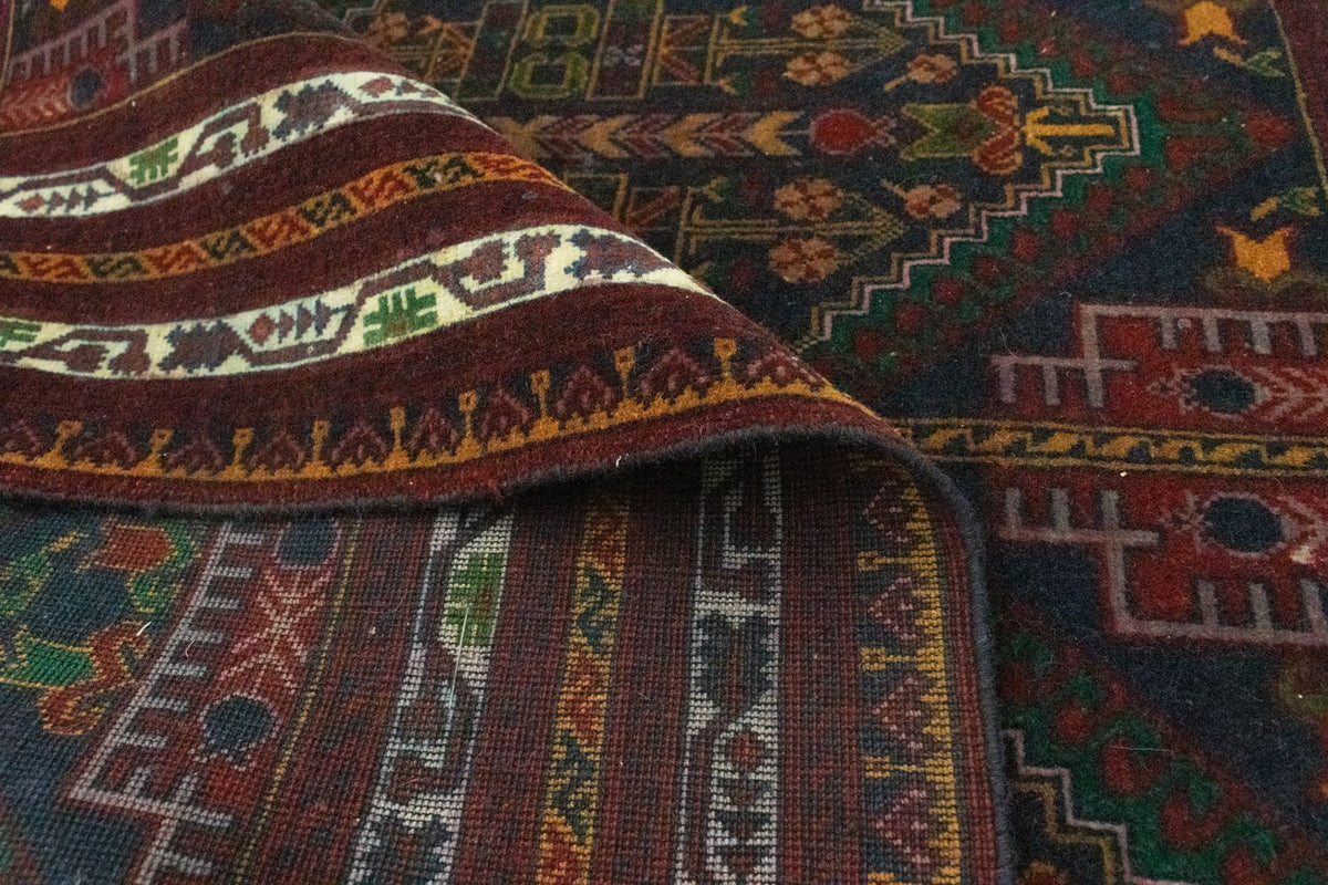 Dywan afgański - 140 x 100 cm - niebieski