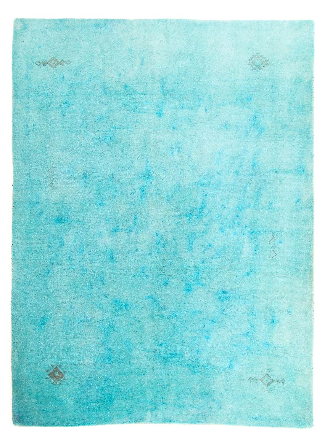 Dywan Gabbeh - Indus - 197 x 129 cm - turkusowy