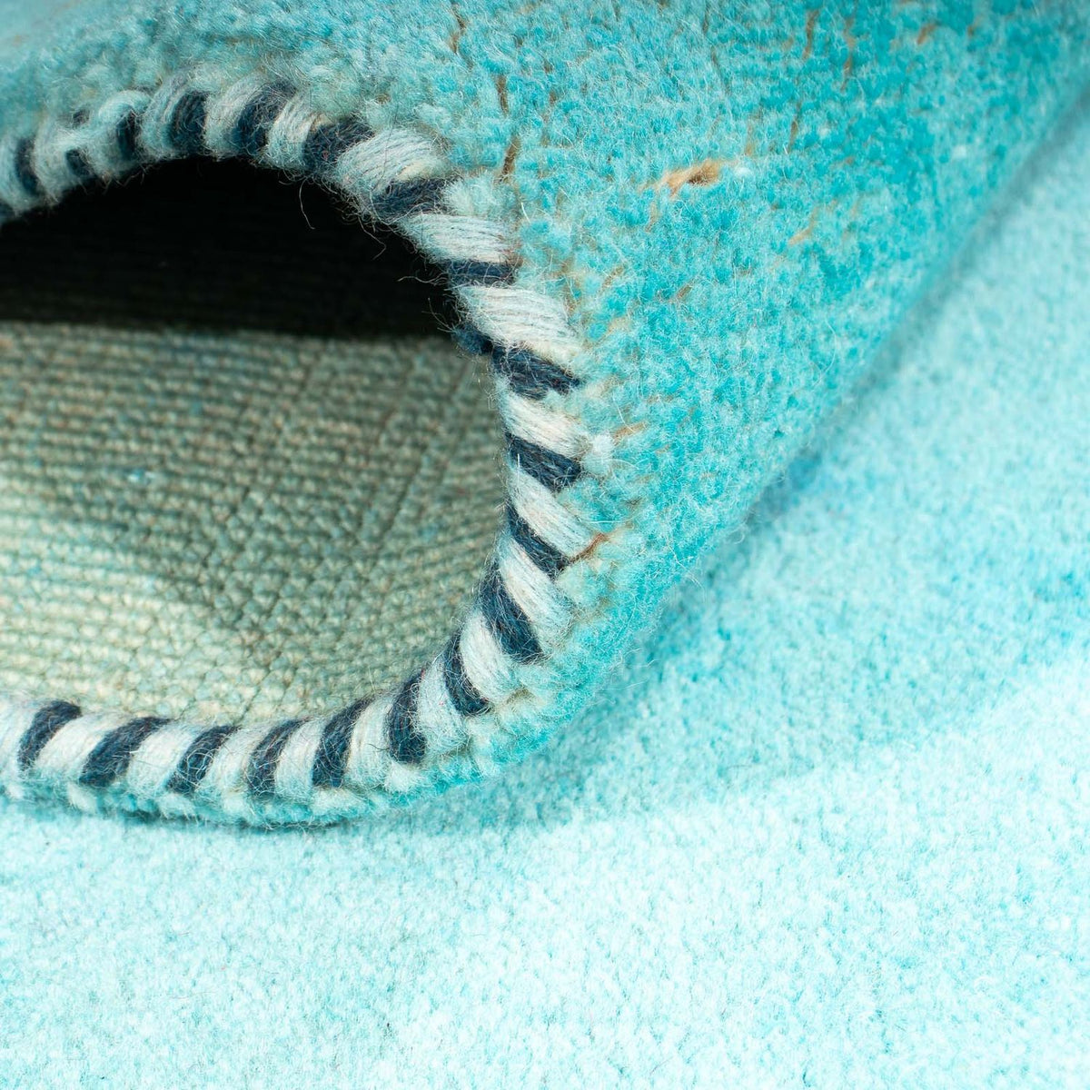 Dywan Gabbeh - Indus - 197 x 129 cm - turkusowy