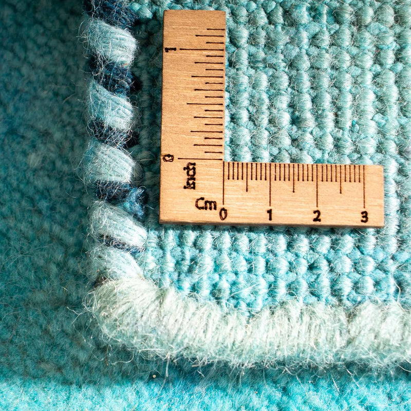 Dywan Gabbeh - Indus - 197 x 129 cm - turkusowy