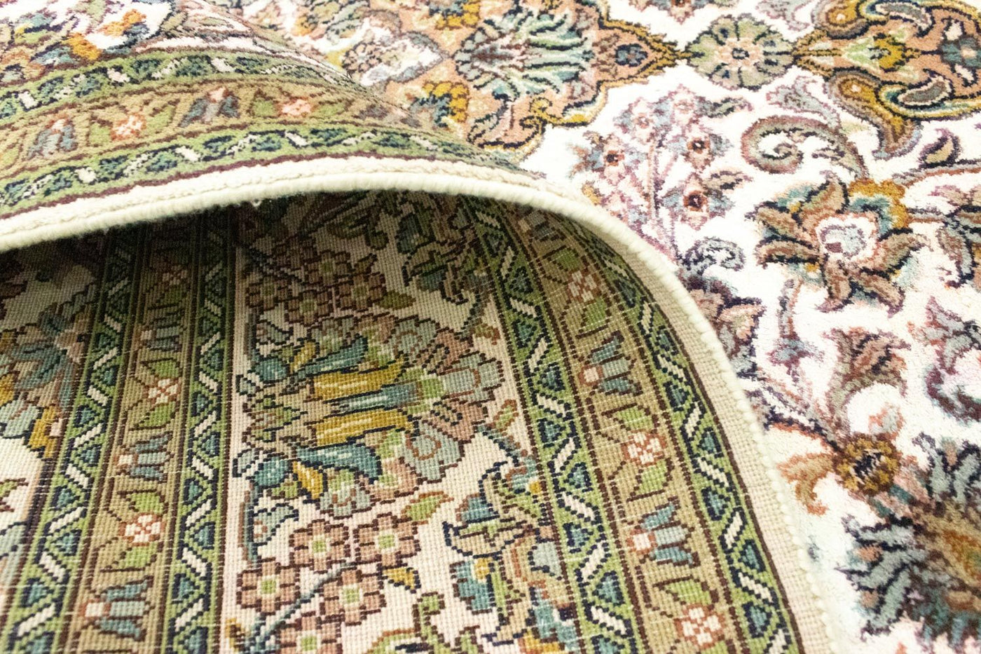 Jedwab kaszmirski Dywan 217x153cm - Dywan orientalny