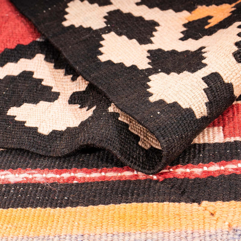 Biegacz Dywan Kelim - Stary - 295 x 160 cm - wielokolorowy