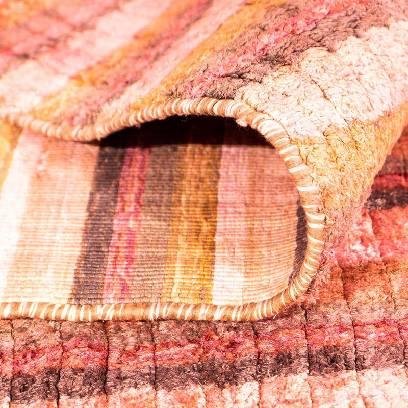 Dywan wiskozowy kwadratowy  - 197 x 197 cm - wielokolorowy