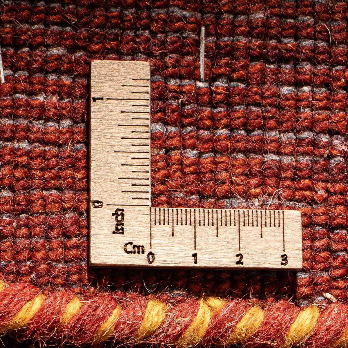 Dywan Gabbeh - Indus - 90 x 60 cm - ciemna czerwień