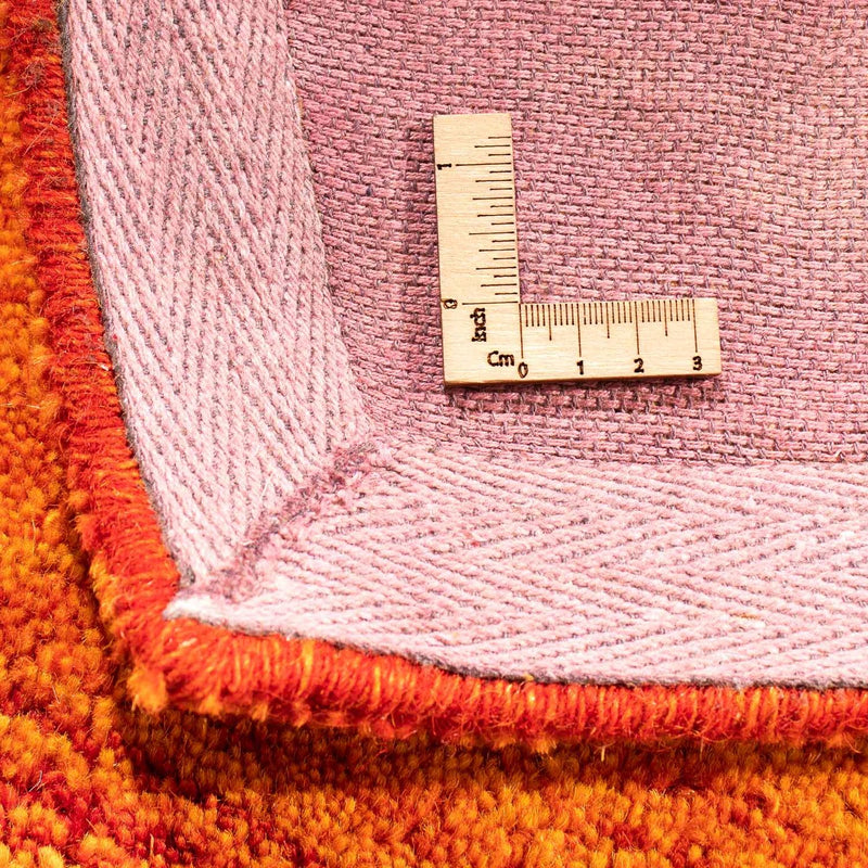 Dywan wełniany - 226 x 160 cm - pomarańczowy