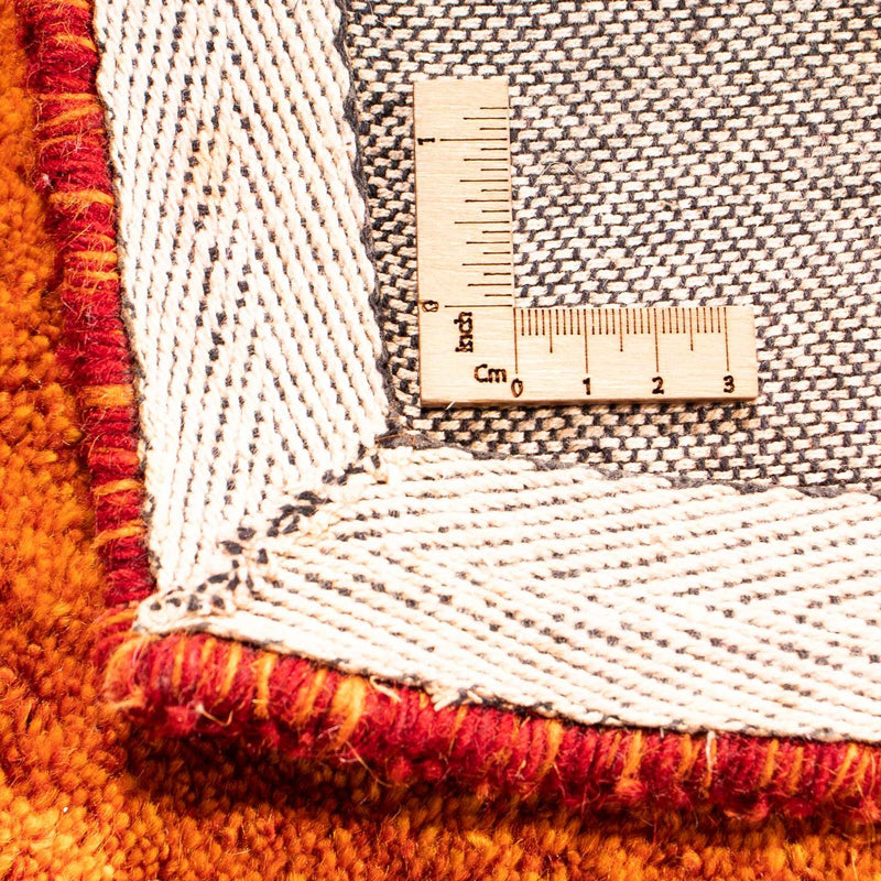 Dywan wełniany - 233 x 160 cm - pomarańczowy