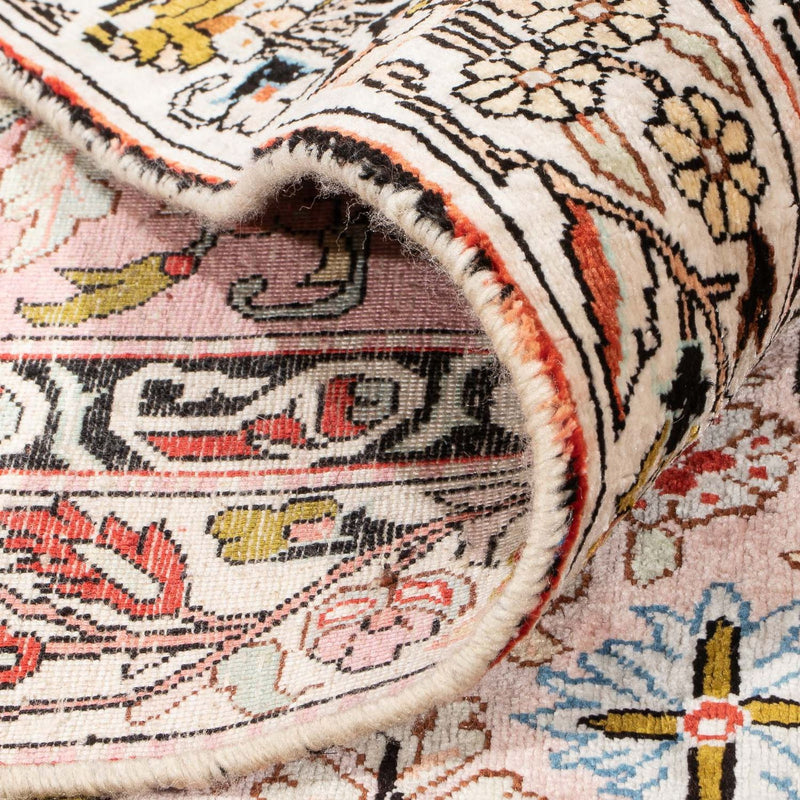 Biegacz Dywan z jedwabiu - jedwab chiński - 200 x 104 cm - łososiowy