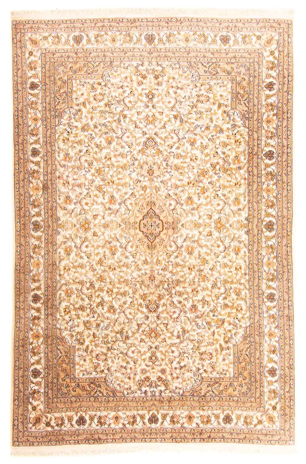 Jedwabny dywan - Kashmir Silk - 270 x 186 cm - beżowy
