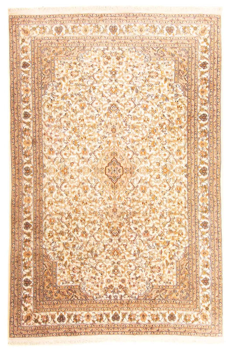 Jedwabny dywan - Kashmir Silk - 270 x 186 cm - beżowy