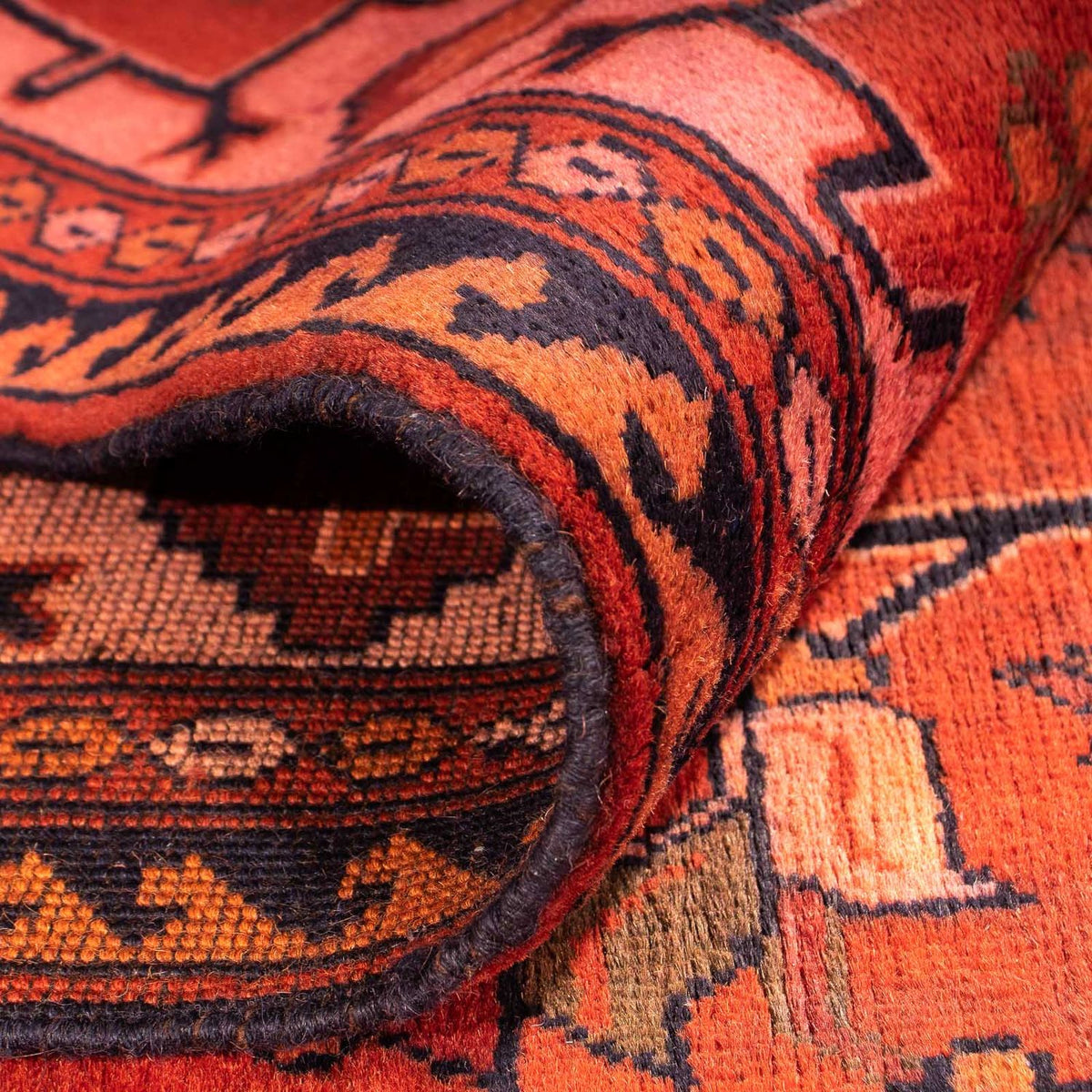 Afgański dywan - Hatshlu - 300 x 205 cm - jasna czerwień