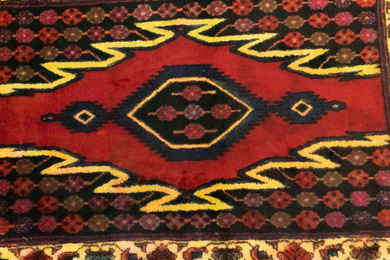 Perski dywan - Nomadyczny - 151 x 103 cm - czerwony