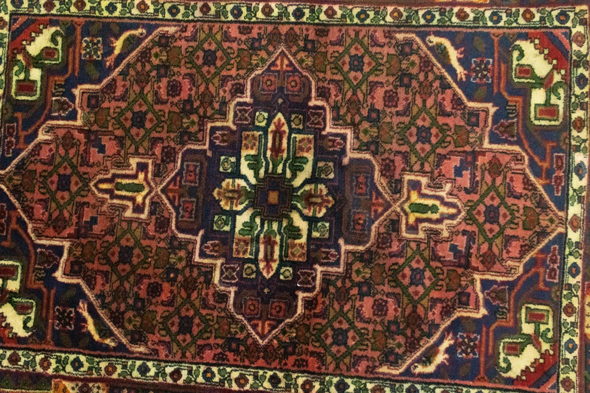 Perski dywan - Nomadyczny - 145 x 110 cm - pomarańczowy