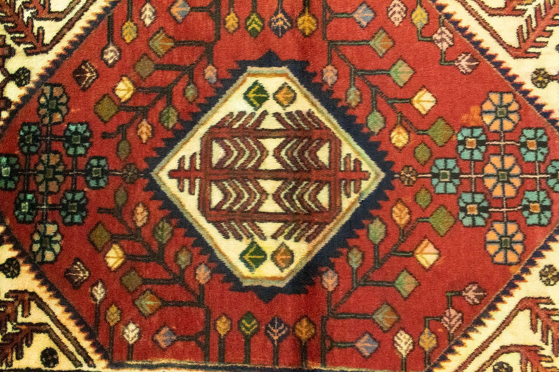 Perski dywan - Nomadyczny - 143 x 106 cm - pomarańczowy