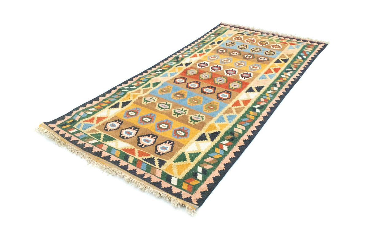 Biegacz Dywan Kelim - Orientalny - 256 x 128 cm - kolorowe
