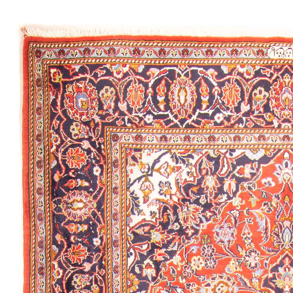 Dywan perski - Keshan - 217 x 139 cm - jasna czerwień