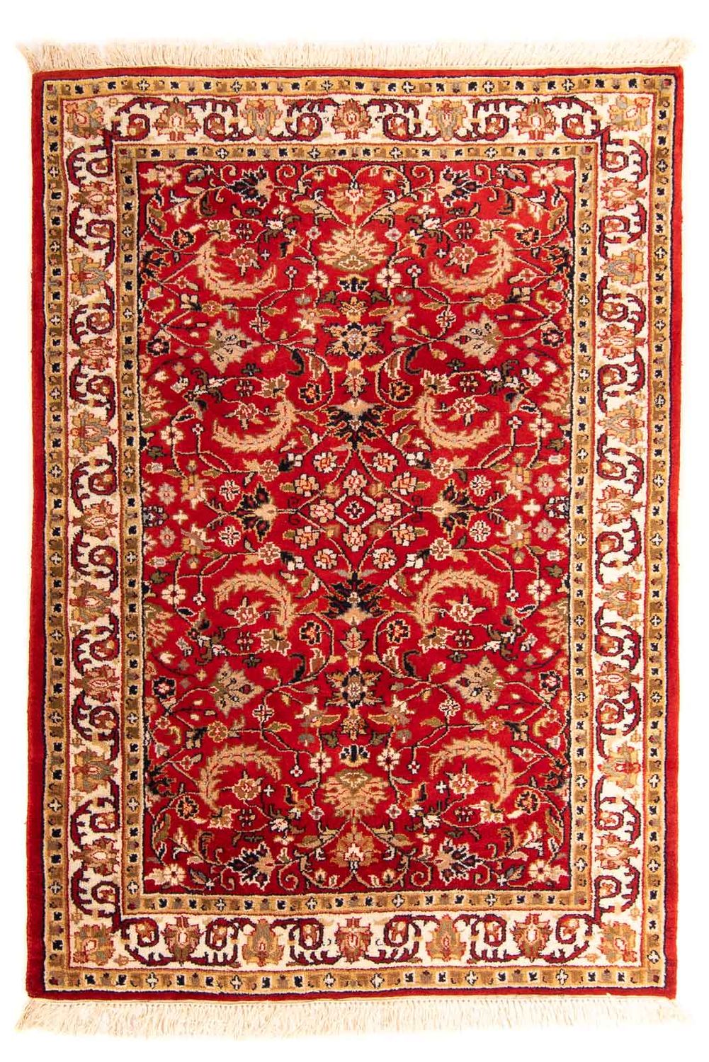 Orientalny dywan - Bijar - Indus - 176 x 119 cm - ciemna czerwień