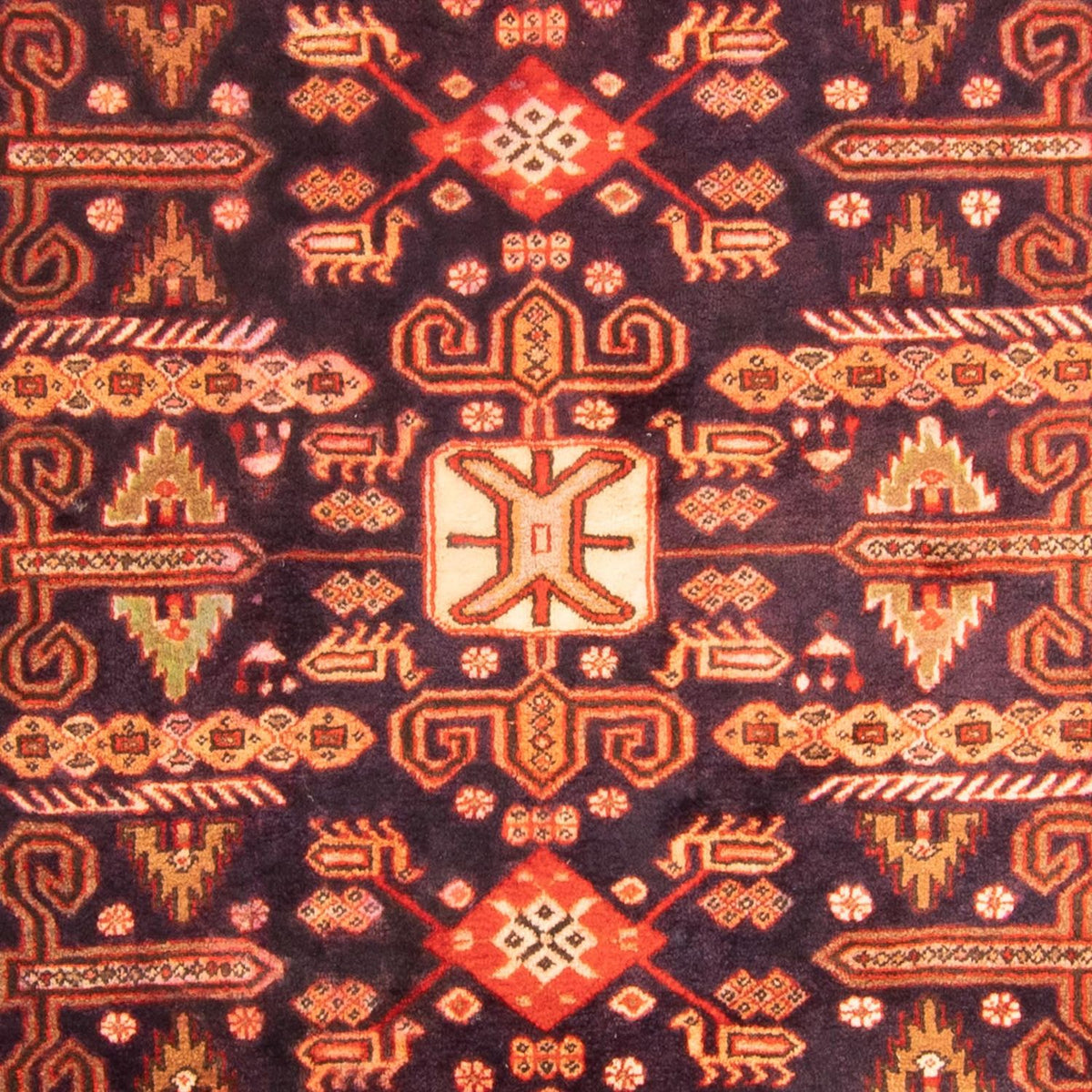 Biegacz Perski dywan - Nomadyczny - 280 x 130 cm - ciemnoniebieski