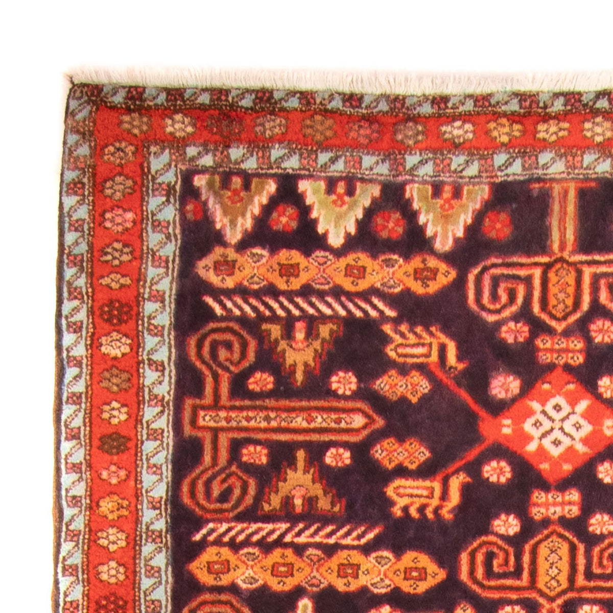 Biegacz Perski dywan - Nomadyczny - 280 x 130 cm - ciemnoniebieski