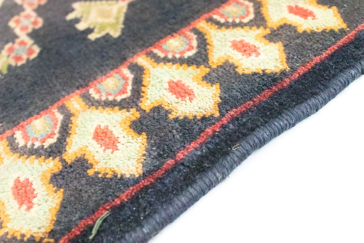 Dywan turkmeński - 87 x 67 cm - ciemnoniebieski