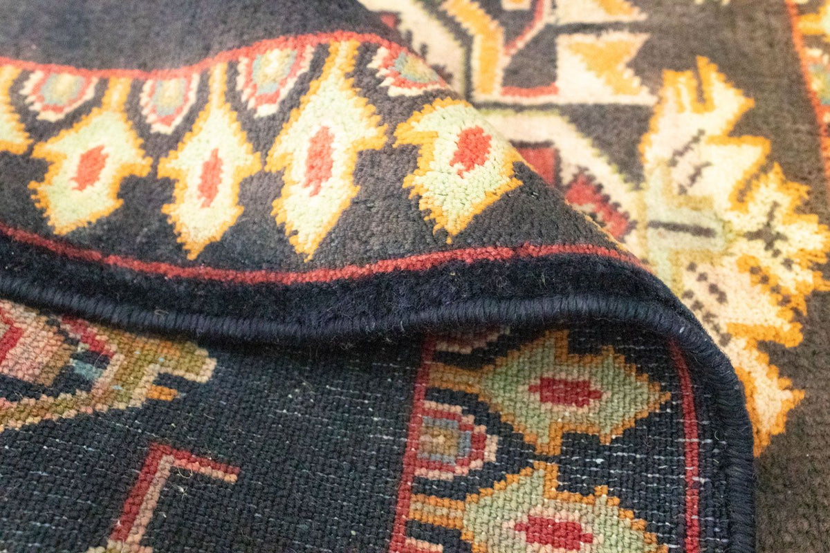 Dywan turkmeński - 87 x 67 cm - ciemnoniebieski