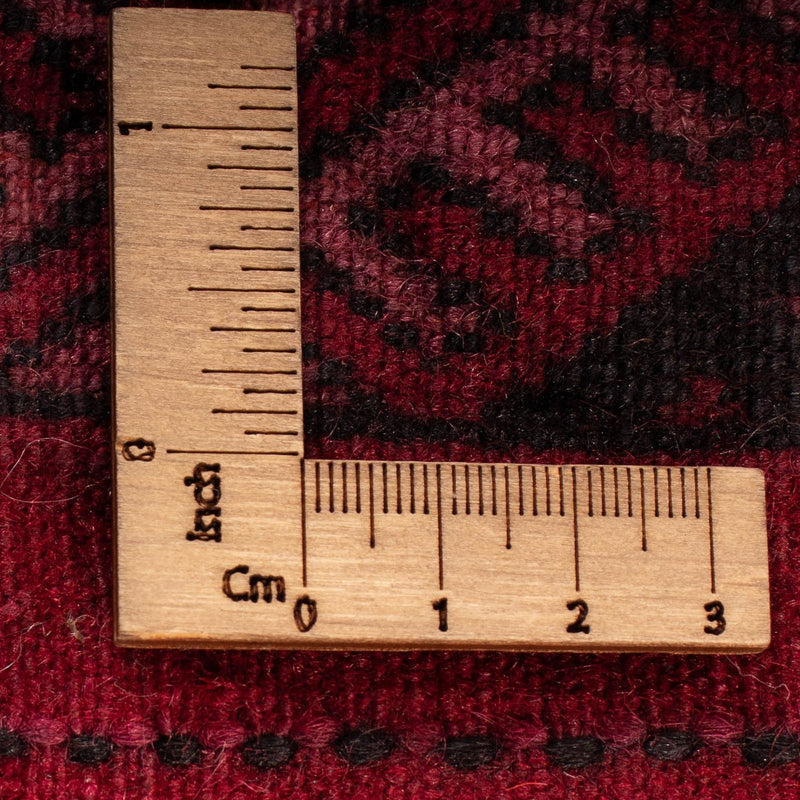 Biegacz Afgański dywan - Bukhara - 280 x 106 cm - ciemna czerwień