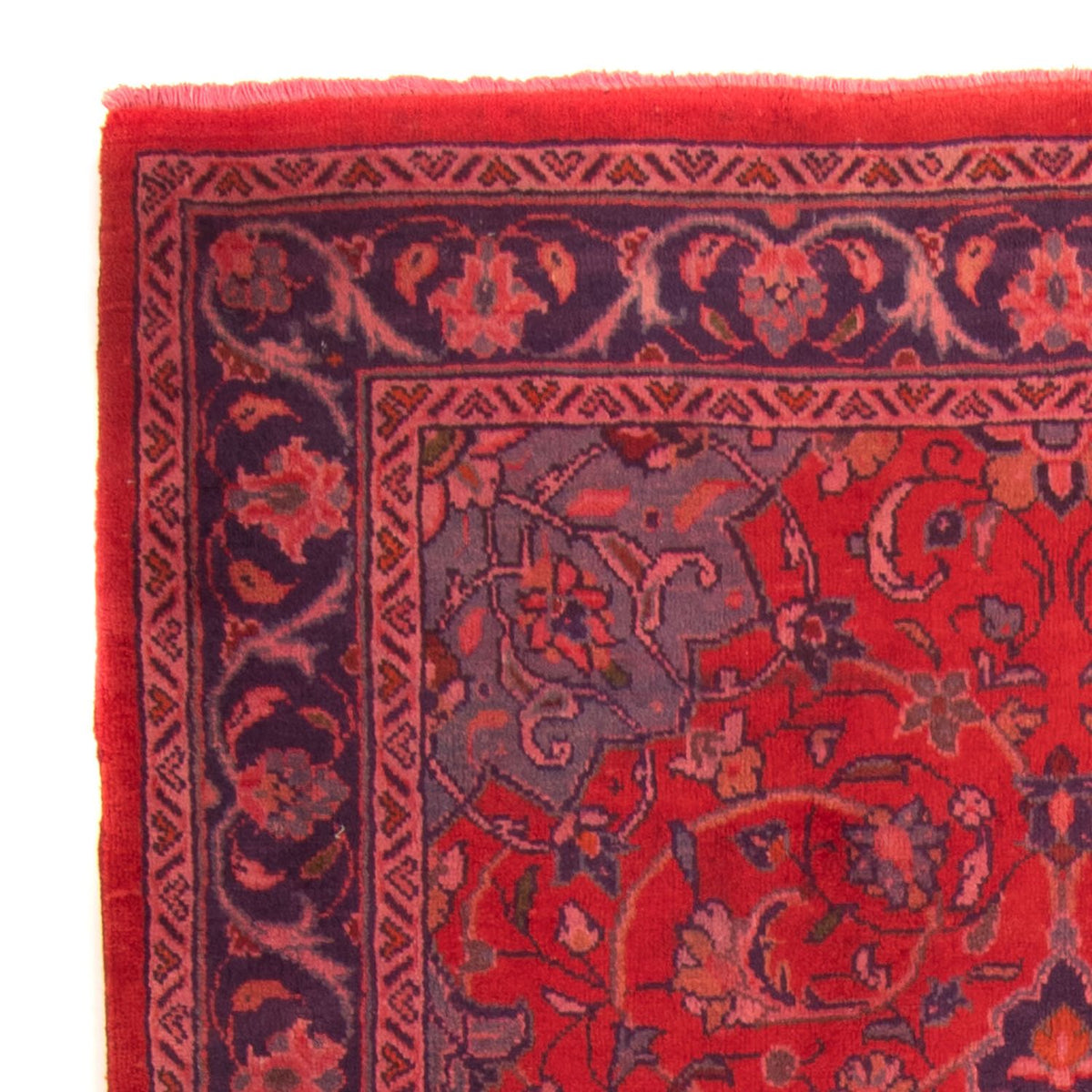 Dywan perski - Klasyczny - 208 x 135 cm - ciemna czerwień