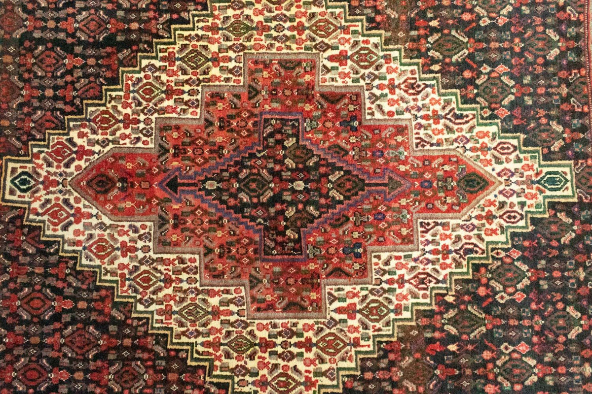 Dywan perski - Klasyczny - 155 x 126 cm - niebieski