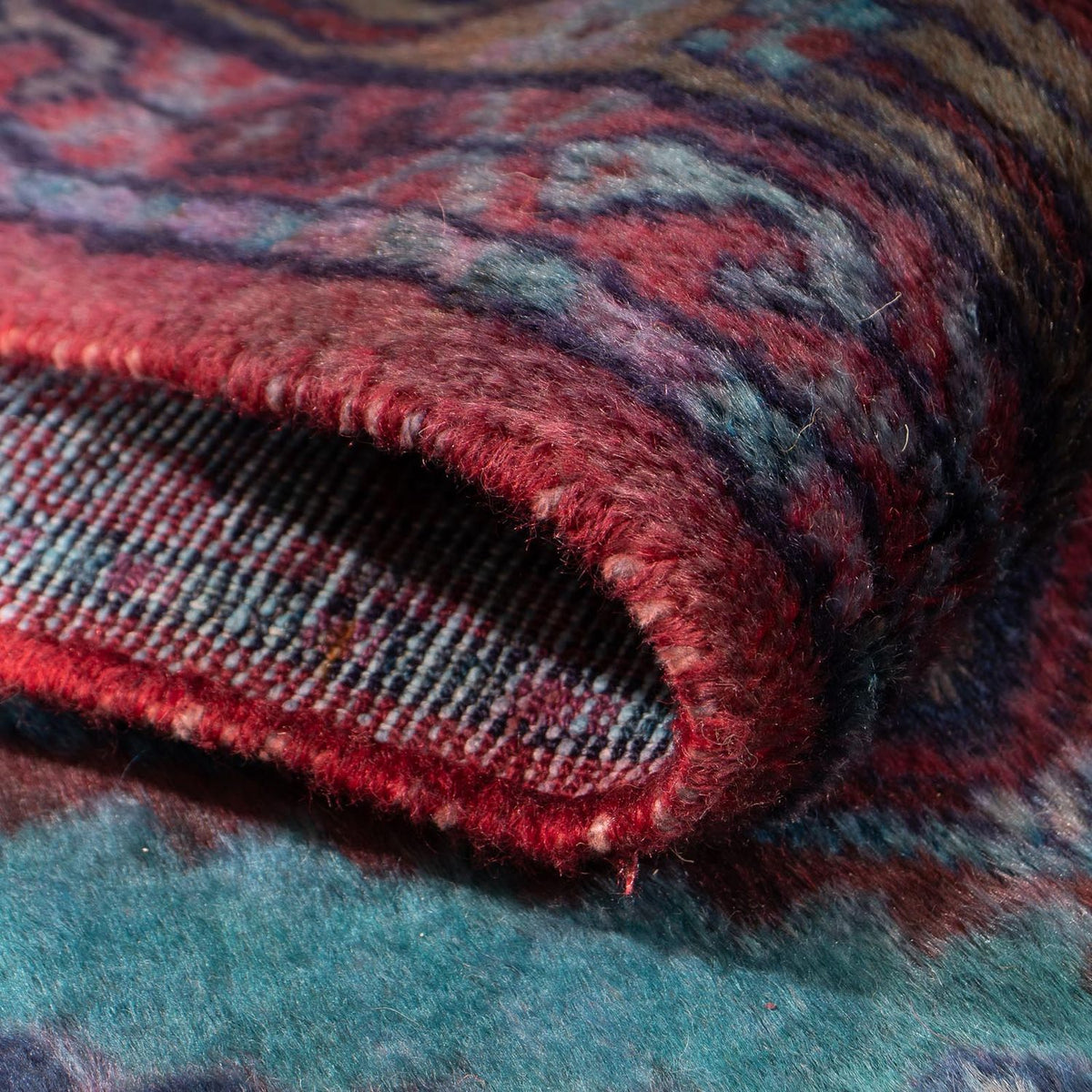 Biegacz Perski dywan - Nomadyczny - 281 x 89 cm - niebieski