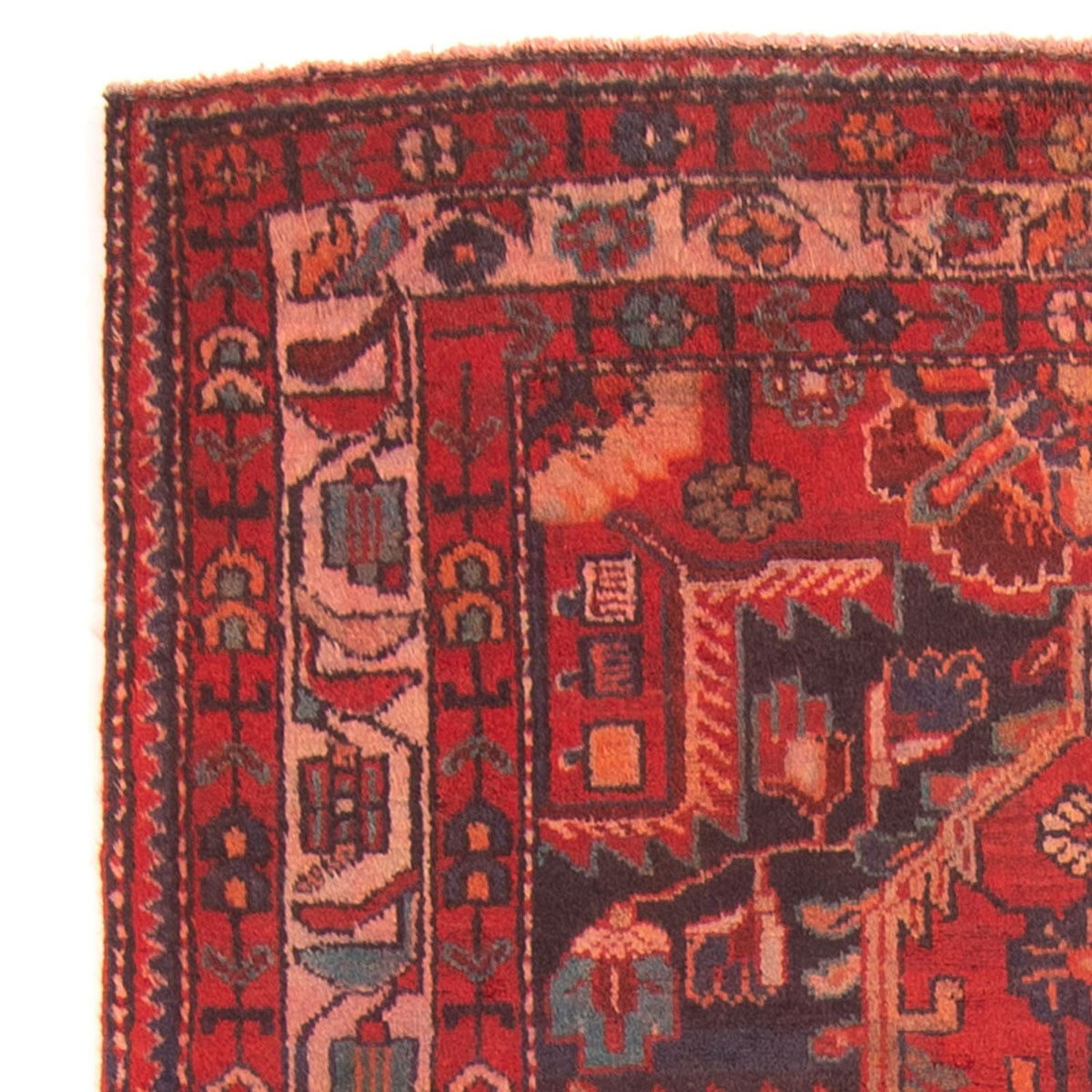 Perski dywan - Nomadyczny - 174 x 112 cm - ciemna czerwień