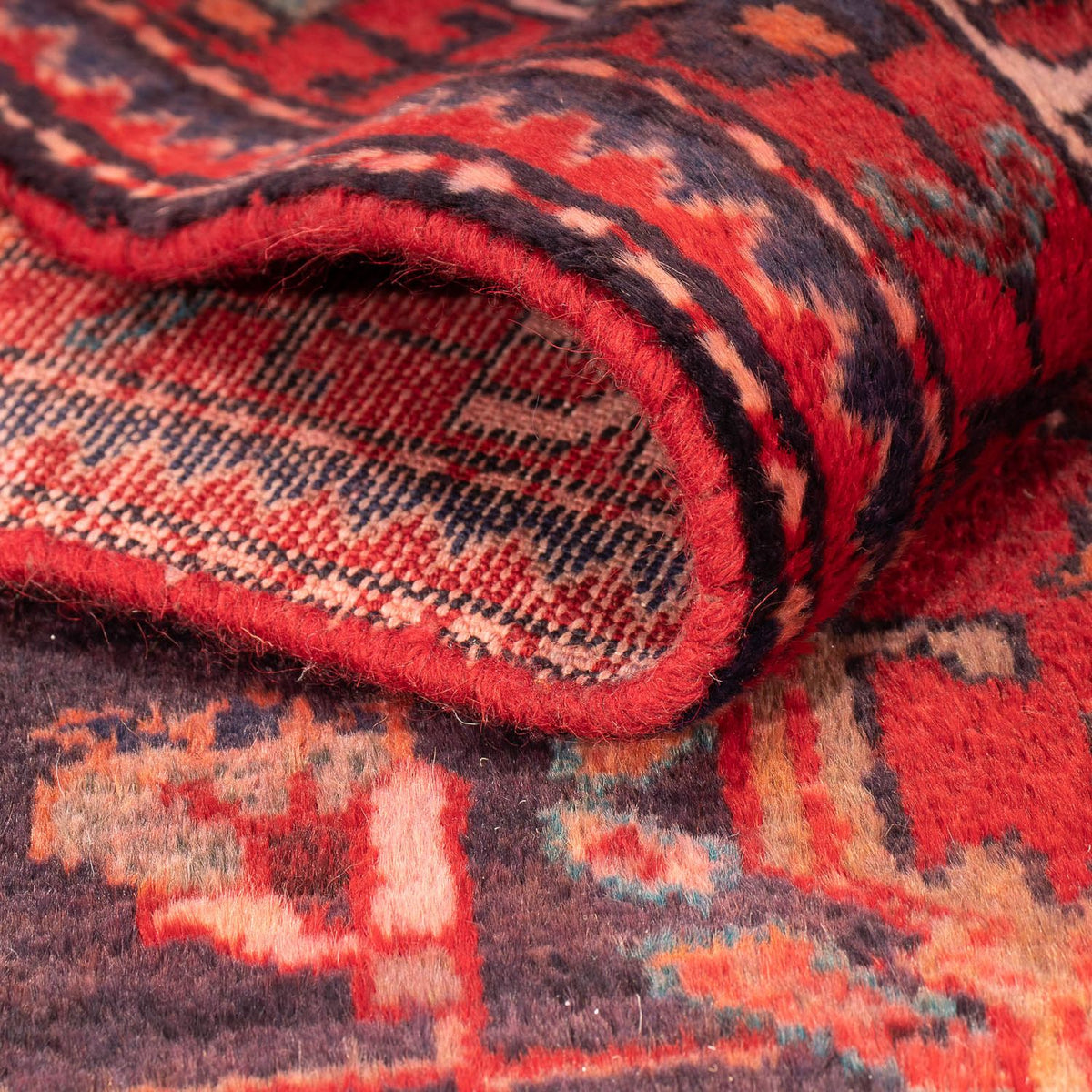 Perski dywan - Nomadyczny - 174 x 112 cm - ciemna czerwień