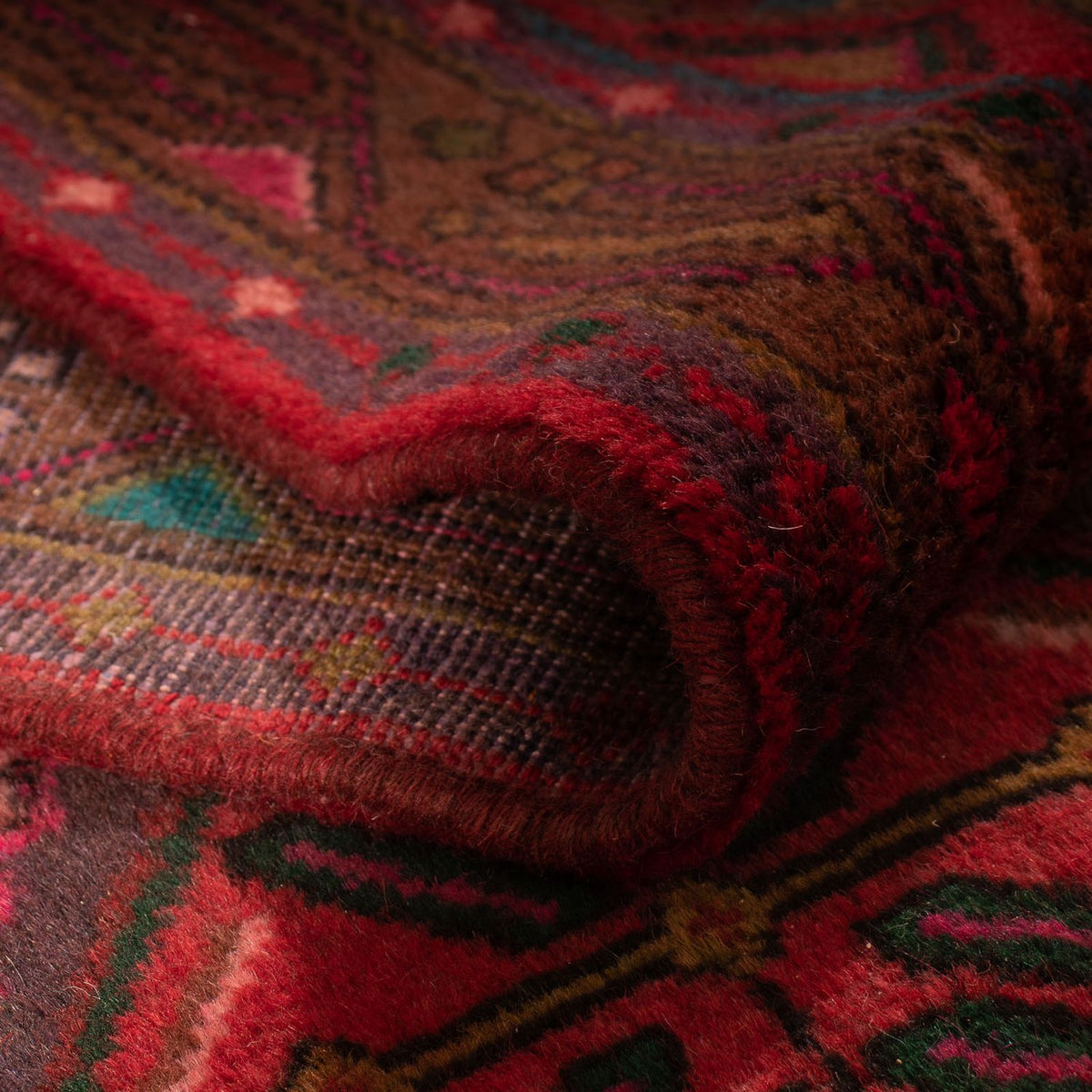 Biegacz Perski dywan - Nomadyczny - 282 x 80 cm - czerwony