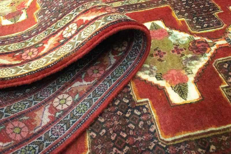 Biegacz Perski dywan - Nomadyczny - 382 x 90 cm - czerwony