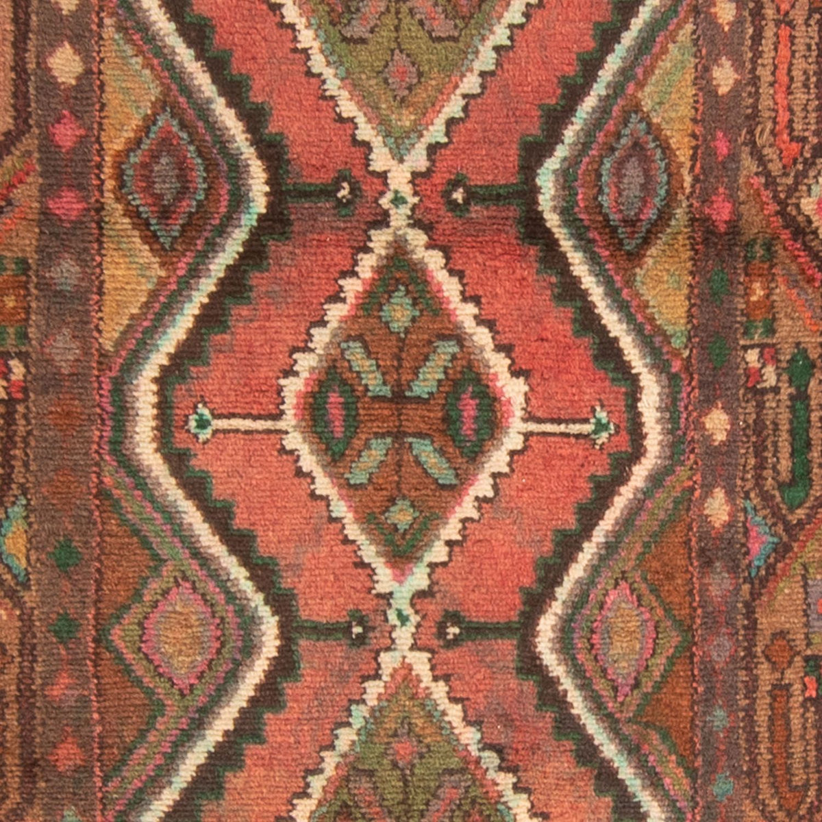 Biegacz Perski dywan - Nomadyczny - 293 x 83 cm - jasna czerwień