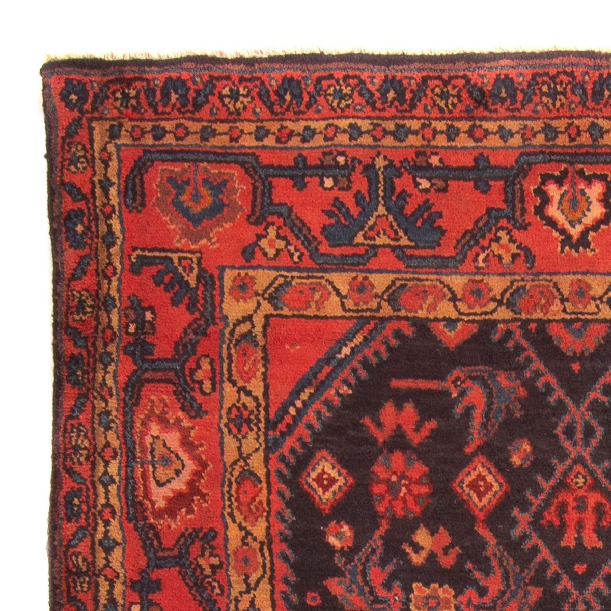 Perski dywan - Nomadyczny - 167 x 113 cm - ciemnoniebieski