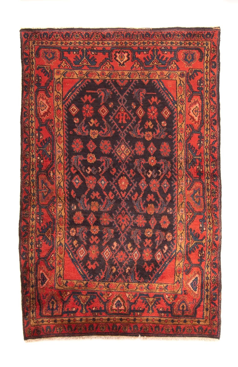 Perski dywan - Nomadyczny - 184 x 117 cm - ciemnoniebieski