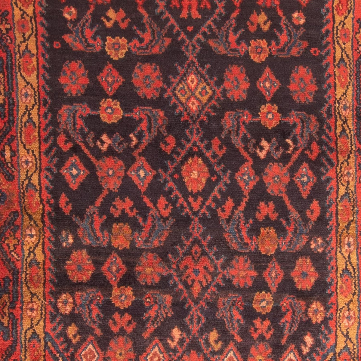 Perski dywan - Nomadyczny - 184 x 117 cm - ciemnoniebieski