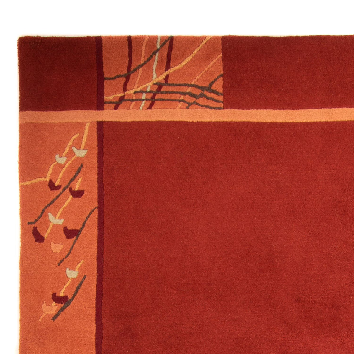 Dywan z Nepalu - 293 x 205 cm - ciemna czerwień