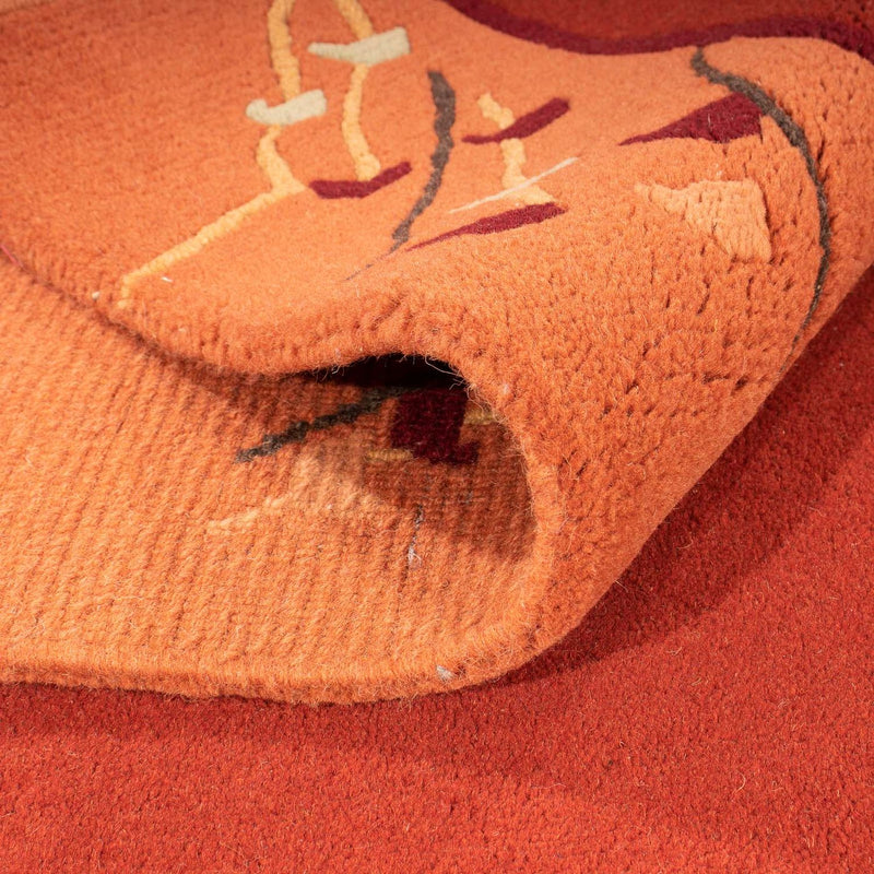 Dywan z Nepalu - 293 x 205 cm - ciemna czerwień