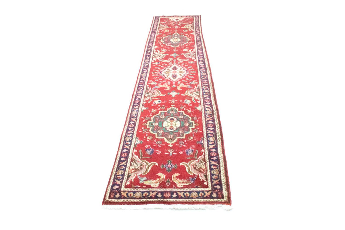 Biegacz Dywan perski - Tabriz - 417 x 85 cm - czerwony