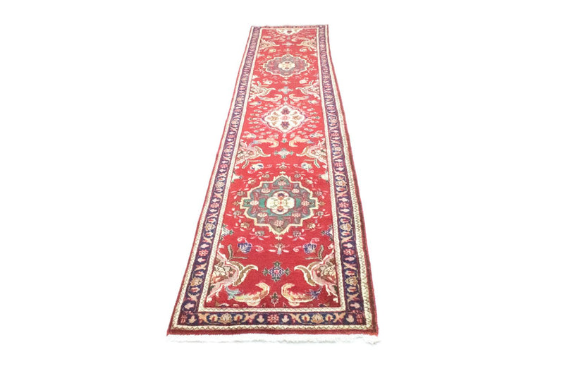 Biegacz Dywan perski - Tabriz - 417 x 85 cm - czerwony