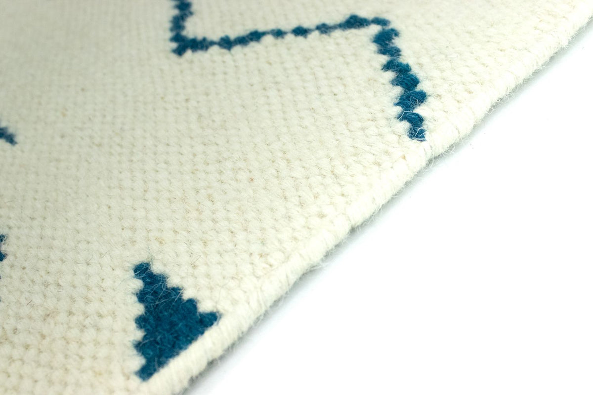 Dywan Kelim - modny - 95 x 62 cm - niebieski