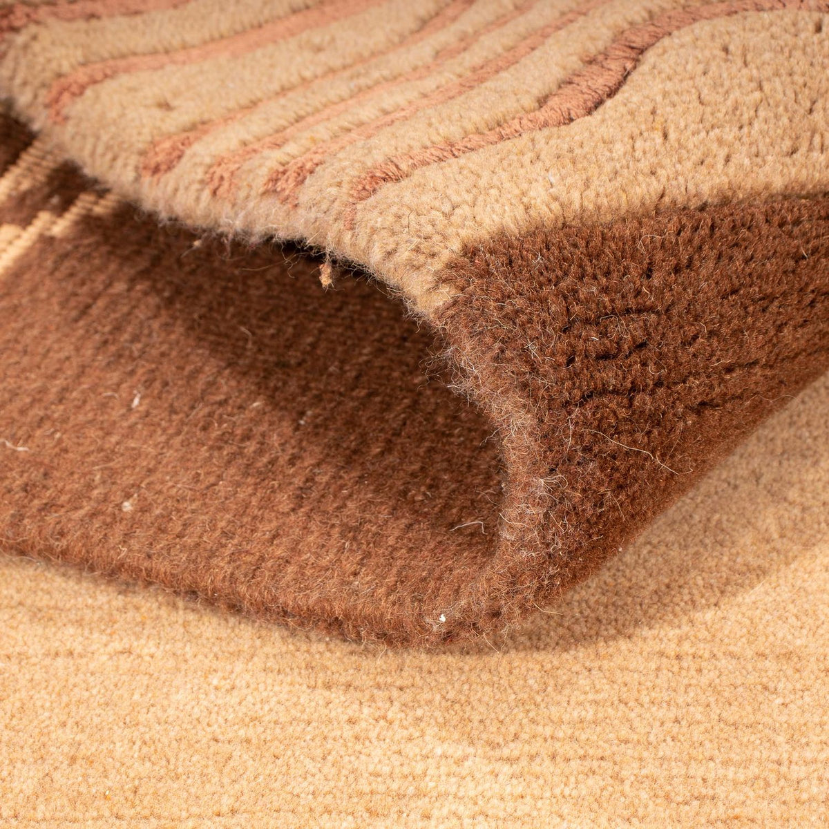 Dywan z Nepalu - 196 x 147 cm - jasnobrązowy