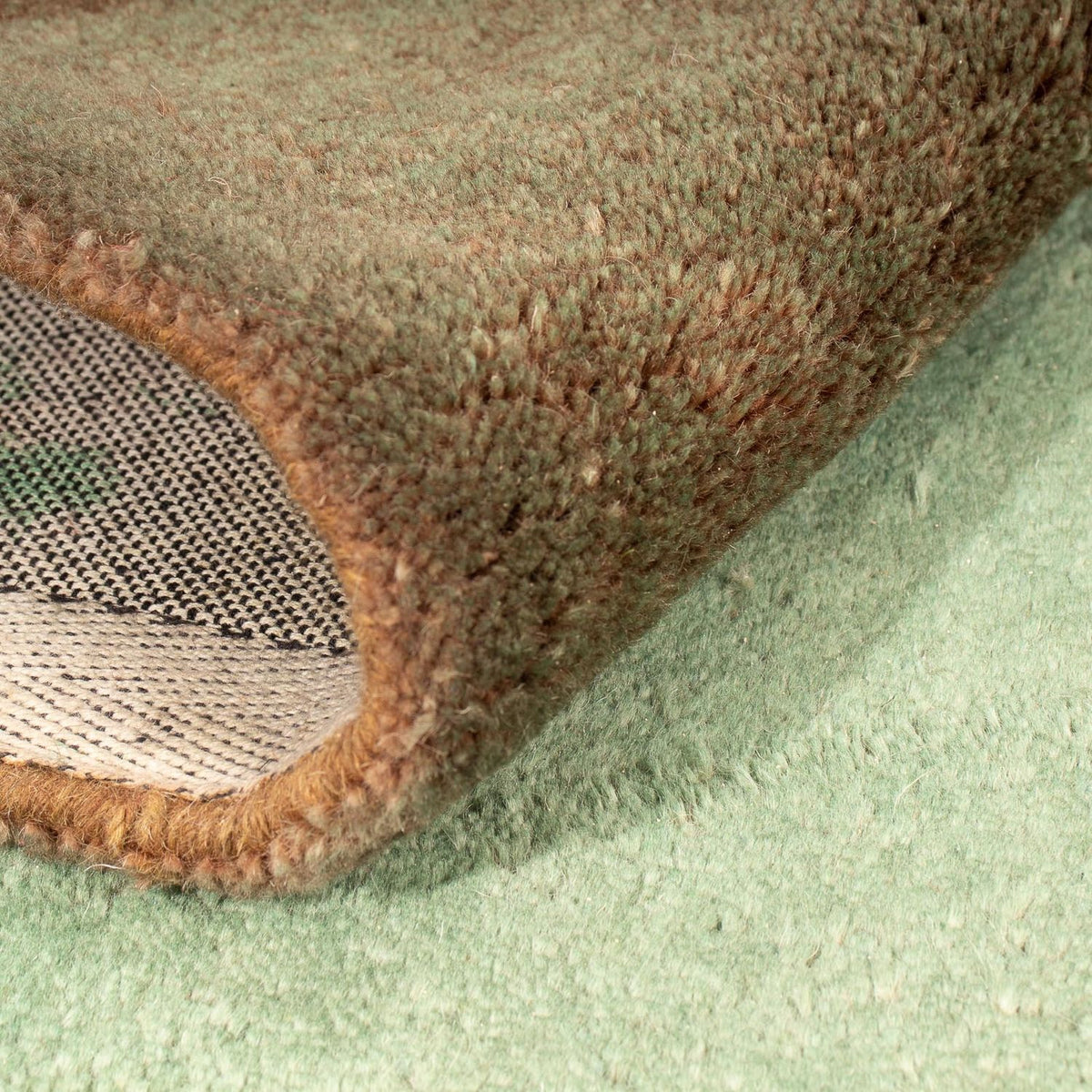 Dywan wełniany - 193 x 137 cm - zielona