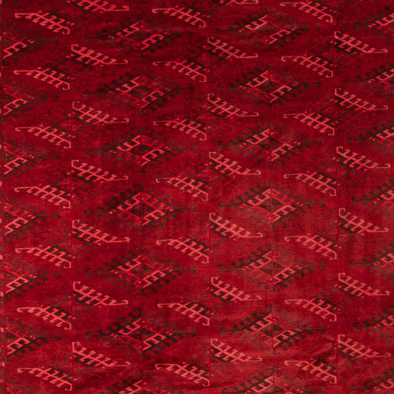 Dywan afgański - 323 x 279 cm - czerwony